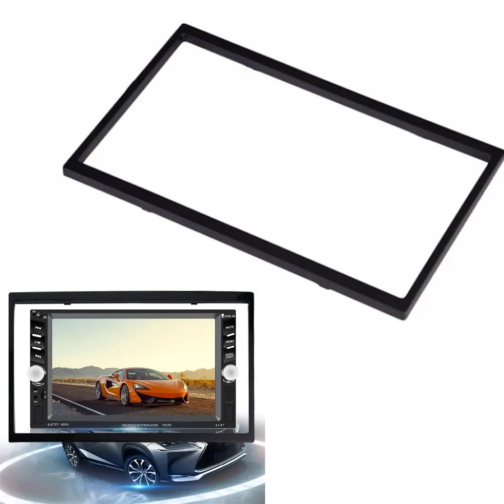 2 din Audio Blende Rahmen für Auto Multimedia-Player für Autoradio mp5 DVD Stereo-CD-Panel Dash Mount Installation Trim Frame Kit