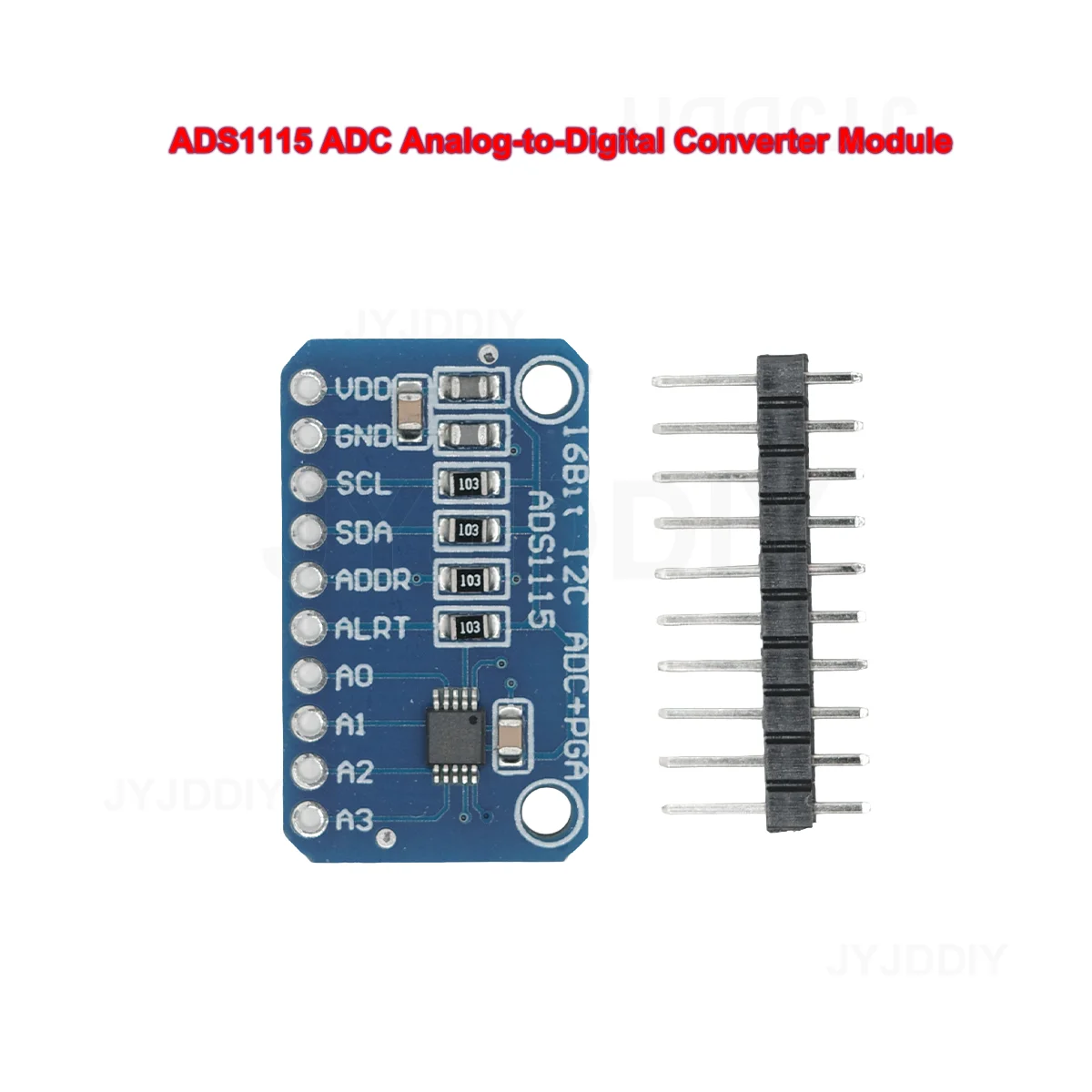 ADS1115 ADC Analog-Digital-Wandlermodul mit programmierbarem Verstärkungsverstärker 16-Bit-I2C 2,0 V bis 5,5 V für Arduino Raspberry Pi Image