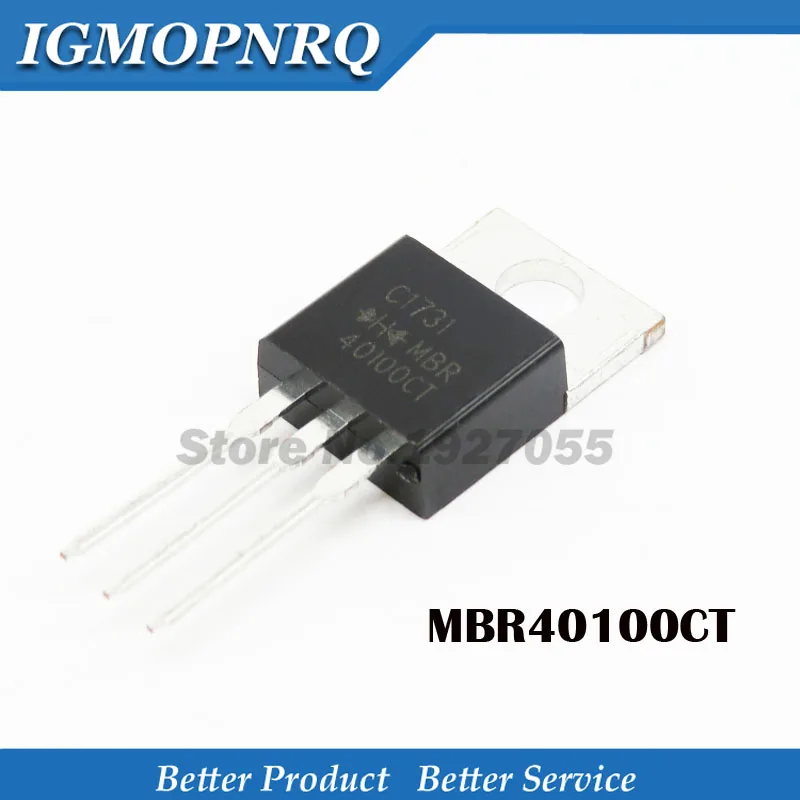 10 Stück MBR40100CT 40100CT TO-220 Schottky-Diode 40100 40 A 100 V Image