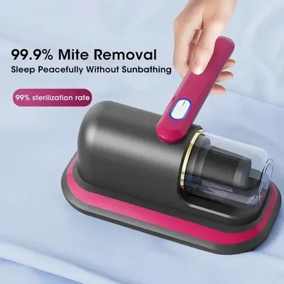 Household Mattress Vacuum Cleaner Small Handheld Wireless Mite Remover Ultraviolet Sterilization Machine For HomeBlanketPlushToy