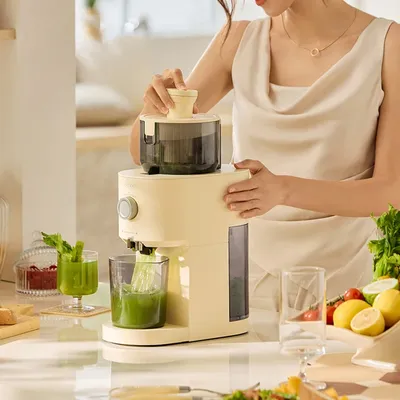 130mm Large Caliber Juicer Home Low-speed Juicer Multifunctional Fruit Vegetable Screw Slow Juicer