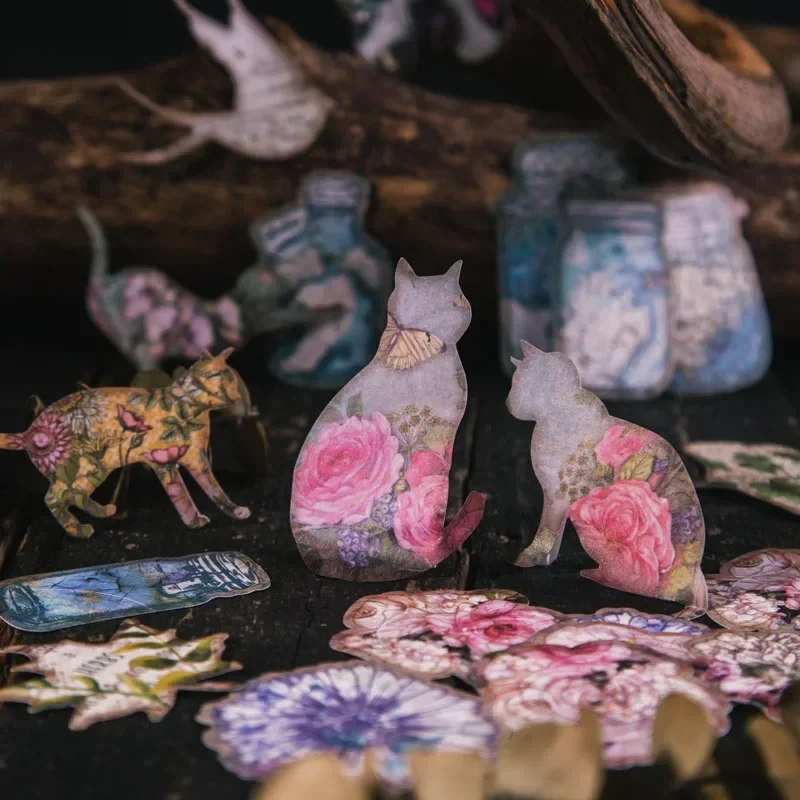 45 teile/paket Vintage Aufkleber Kit Washi Papier Collage Junk Journal DIY Scrap booking liefert Dekor Aufkleber Image