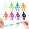 10 stücke Elastische Weiche Schädel Skelett Zombie Puppe Spielzeug Halloween Decor Heikles Kinder Geschenke Horror Halloween Party Favor Supplies Pinata