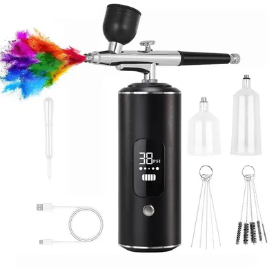 Air Brush With Compressor Portable Air Brush Air Brush Cake Painting Crafts Air Brush Art Painting Compressor Airbrush Pen Airbr