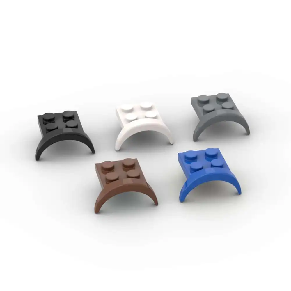 MOC 10PCS 49097 Kotflügel 3x3x1 Bausteine Kit Mit Bogen Runde Fahrzeug Ziegel Partikel pädagogisches Spielzeug Geburtstag Kind Geschenke Image