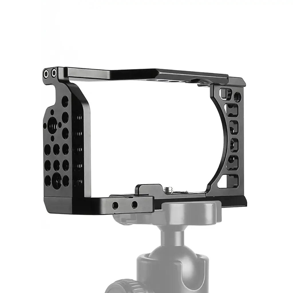 A6000 Kamera käfig Rig Videofilm Film herstellung Griff Stabilisator Aluminium für Sony A6500 A6300 A6400 DSLR Schutz rahmen Kit Image