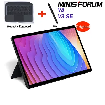 Neues Miniforums V3/V3 SE The World 1st AMD 3-in-1 Windows Tablet AMD Ryzen7 8840U/7735U 32G1T Image