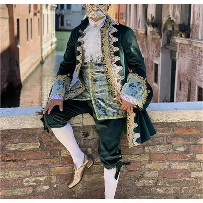Männer 1700s Rokoko Barock Uniform Kostüm 18. Jahrhundert historische Reproduktion Männer Image