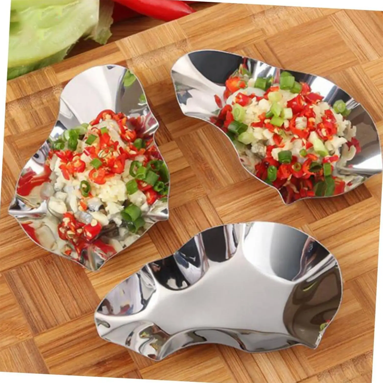 10 stücke, Austern schalen, Edelstahl-Austern schalen, wieder verwendbare Austern schalen, große Austern grill pfanne, Metall-Austern backen Image