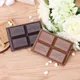 Foldable Compact Mirror Portable Makeup Mirror Chocolate Square Hand Mirror Makeup Vanity Mirror Pocket Cosmetic Mirrors