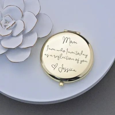 Personalized Mom Wedding Gift for Mom From Daughter Pocket Mirror Gift Mother of The Bride Gift