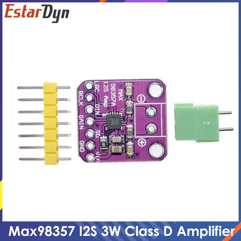 Estardyn max98357 i2s 3w Klasse d Verstärker Breakout-Schnitts telle dac Decoder Modul filter lose Audio karte für Himbeer-Pi esp32 Image