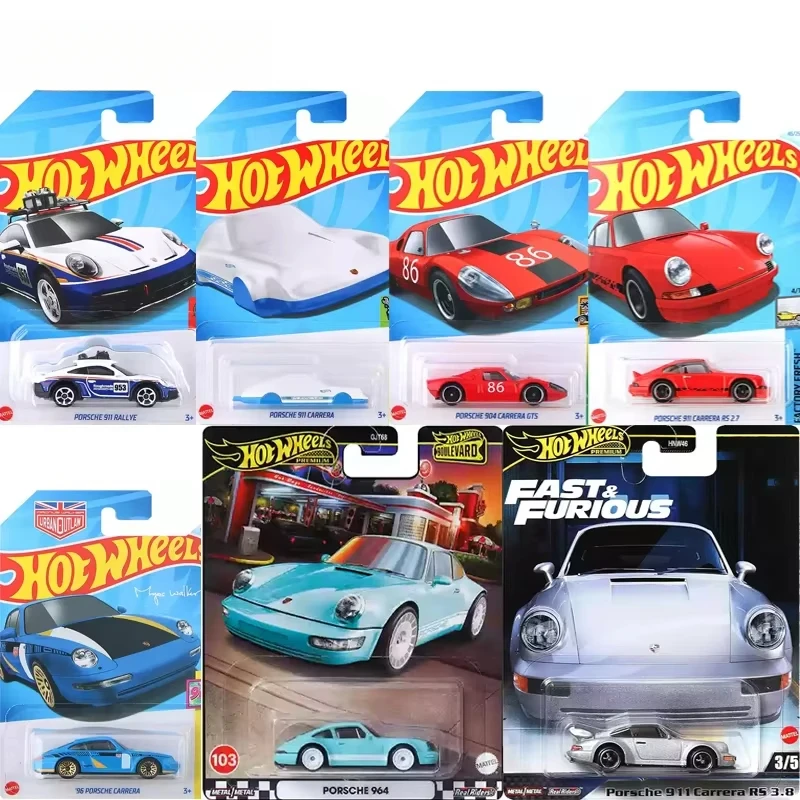 Original Hot Wheels Auto Jungenspielzeug 1/64 Druckgussfahrzeug Porsche 911 Rallye 904 Carrera GTS Porsche Turbo Sammler Geburtstagsgeschenk Image