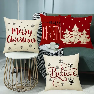 Weihnachts dekor Kissen bezug 45x45 cm Kissen bezug Weihnachts geschenk Elch Zwerg gedruckt Kissen Image