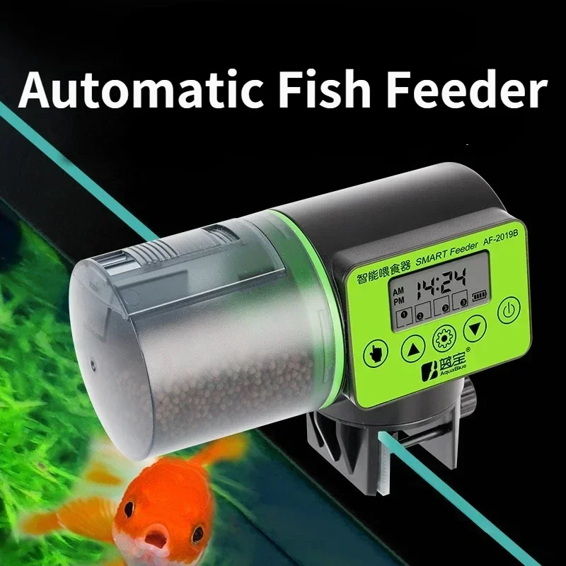 Automatischer Aquarium-Feeder, intelligenter Timing-Feeder, Aquarium-Goldfisch-Futterspender, große Kapazität, Fisch-Aquarium-Futtergerät Image