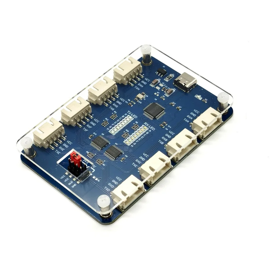 USB zu 4CH/8CH TTL Serielles Modul Unabhängige serielle Schnittstelle bis zu 6 Mbit/s CH348-Chip Image