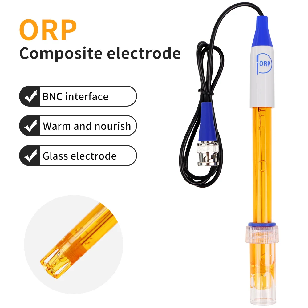 PH ORP Ersatz Sonde Aquarium Hydrokultur Labor PH Meter Elektrode Oxidation-Reduktion Potenzial Test BNC Q9 Stecker Image