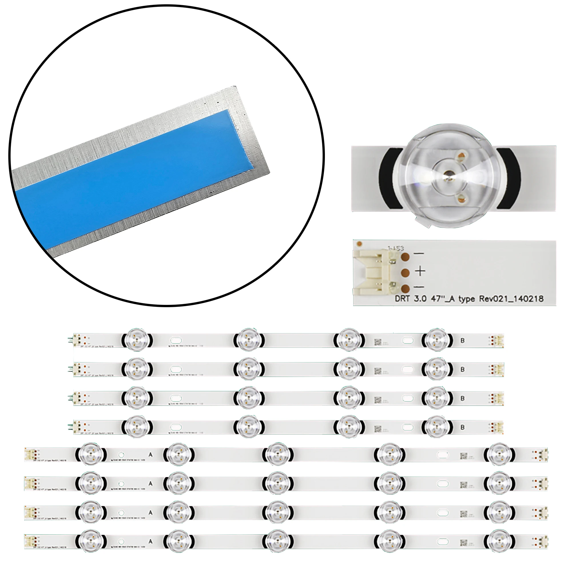 Drt 3,0 47 "LED-Hintergrund beleuchtung für 47 lb6500 lc470duh 47 lf5610 47 lf580v 47 lf5800 47 lb5700 47 lb570u 47 lb570v 47 lb653v 47 lb561u Image