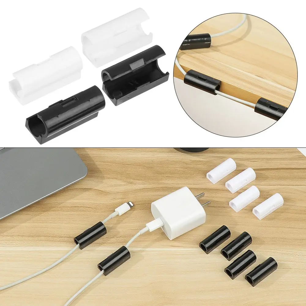 16/20 stücke selbst klebende Kabel Organizer Clips Ladekabel Wickler Management Draht Datenleitung Kopfhörer Fixer Clips Image