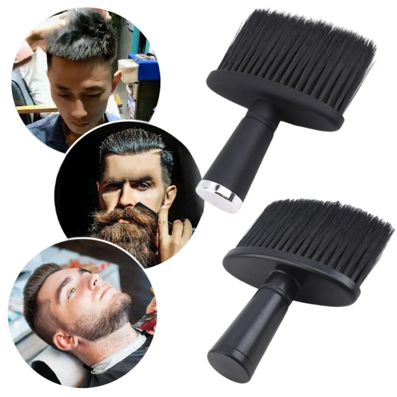 1/2 stücke Professionelle Weiche Hals Gesicht Duster Pinsel Barber Haar Sauber Haarbürste Bart Pinsel Salon Schneiden Friseur Styling Werkzeug Image