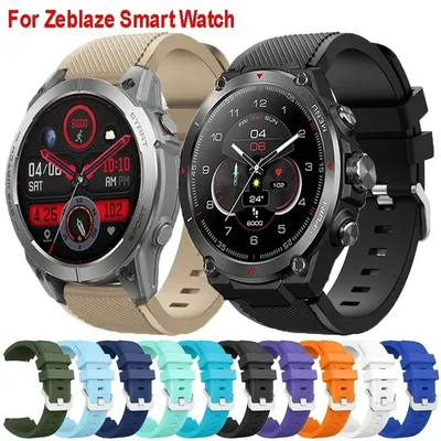 Armband für Zeblaze Vibe 7 Pro 7Lite/Zeblaze Stratos 2 3 22mm Silikon Armband für Zeblaze jenseits 2 3pro jenseits 2 gtr2 3 pro gts Image