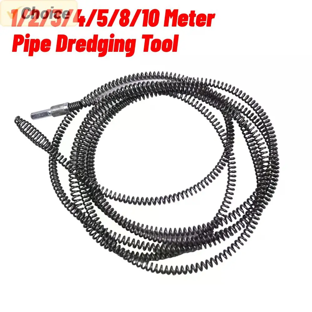 1-10m Kanal bagger feder Elektro bohrer Abfluss reiniger Maschinen verlängerung Abwasser rohr Bagger Reinigungs feder mit Stecker Image
