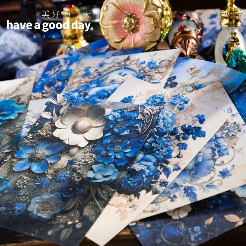 30 Blatt Sommernachtstraum Märchenhandbuch Basiszubehör Basispapier Paket Notizbücher Material Sammelalbum 170 * 110 mm Image