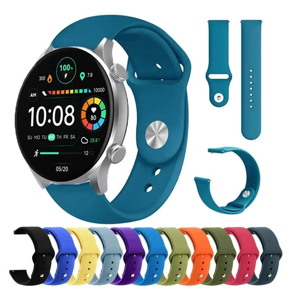 Silikonarmband für Haylou Solar Plus RT3/Solar Lite/Solar LS05 Weiches Sportband für Haylou Watch 2 Pro R8 S8 RS5 RS4 RS3 RT2 GST Image