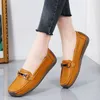 2024 neue Frühling/herbst Große Größe Frauen Wohnungen Frau Casual Schuhe Slip-on Loafers Echtes Leder Mokassins Weibliche boot Schuhe