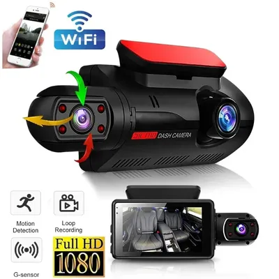 3,0 Zoll Dash Cam für Autos 1080P 2 Objektiv Front Camrea Auto Dvr Video Recorder Black Box Innen Kamera für Fahrzeug Nachtsicht