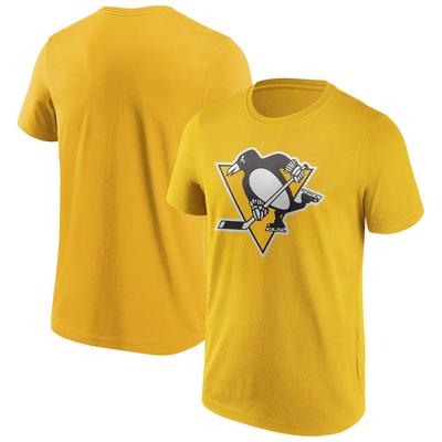 Pittsburgh Penguins Fanatics Branded Iconic Secondary Color Logo Graphic Hoodie - Gold - Herren Image