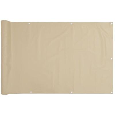 Balkonsichtschutz Oxfordgewebe 90x400 cm Beige Vidaxl