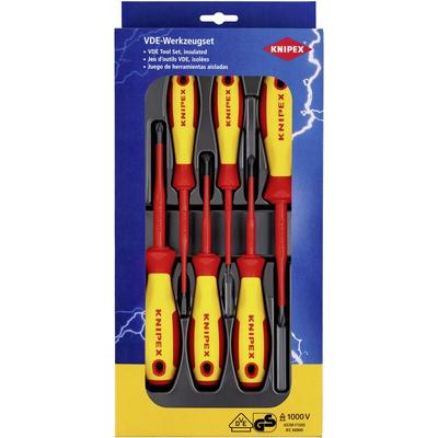 Knipex VDE Schraubendreher-Set Schlitz, Kreuzschlitz Phillips, Kreuzschlitz Pozidriv Image