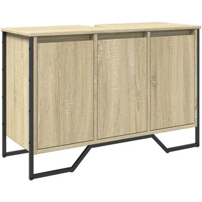 Vidaxl - Waschbeckenunterschrank Sonoma-Eiche 91x35x60 cm Holzwerkstoff