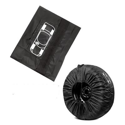 Universal Spare Tire Cover Case Polyester Car Tyre Storage Bags Automobile Tyre Accessories Auto Vehicle Wheel Protector