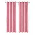 Rojia Blackout Curtains 51 Inch Length 2 Panels Set Thermal Insulated Long Curtains& Drapes 2 Burg Room Darkening Grommet Grey Curtains for Living Room Bedroom Window W39 x L51 Inch