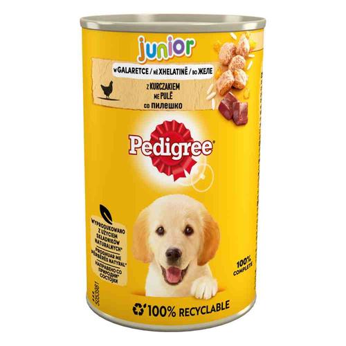 24x400g Pedigree Junior mit Huhn Hundefutter nass