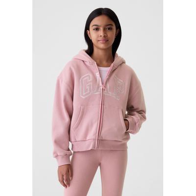 Gap Girls Pink Vintage Soft Cosy Logo Hoodie (4-13yrs) - Pink