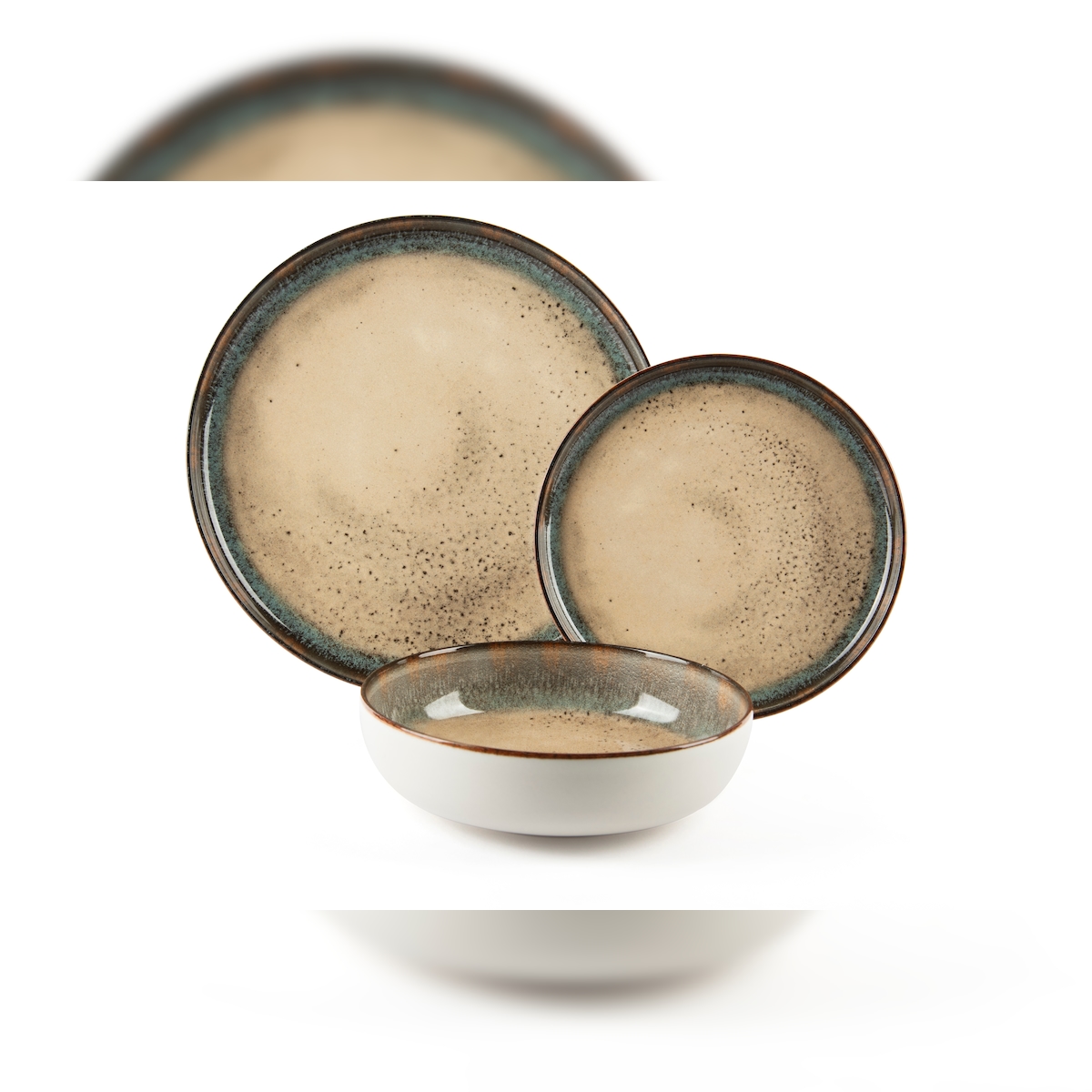 Excelsa Geschirrset 12-Teiliges Zeus Keramik Bunt Image