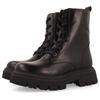 Schnürstiefel GIOSEPPO "GARTNESS", Kinder, Gr. 33, schwarz, Leder, modisch, Schuhe, Plateustiefel, Chunky Boots, Winterstiefel mit Blockabsatz
