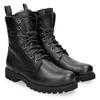 Schnürboots PANAMA JACK "Frisia", Damen, Gr. 41, schwarz, Nappaleder, klassisch, Schuhe, Schnürboots, Stiefelette, Blockabsatz, mit Warmfutter