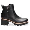 Winterstiefelette PANAMA JACK, Damen, Gr. 40, schwarz, Nappaleder, unifarben, klassisch, Schuhe, Boots, Profilsohle, Warmfutter, Reißverschlüsse, mit Anziehlasche