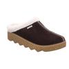Pantoffel ROHDE "FOGGIA-D", Damen, Gr. 37, braun (mokka), Veloursleder, klassisch, Schuhe, Hausschuh, Clog mit herausnehmbarer Innensohle aus Lammwolle