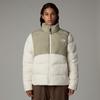 Steppjacke THE NORTH FACE "Saikuru", Damen, Gr. S, weiß (weiß dune, clay grau), Softshell, Obermaterial: 100% Polyester. Wattierung: 100% Polyester, colorblocking, sportlich, hoch geschlossener Ausschnitt, Langarm eingesetzt eingefasste Kante,...
