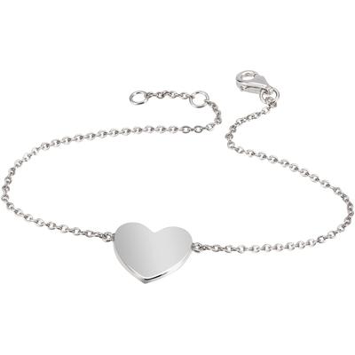 Armband FIRETTI "Schmuck Geschenk Silber 925 Armschmuck Armkette Herz", silber (silberfarben), Armbänder, Damen, Silber 