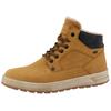 Winterboots TOM TAILOR, Herren, Gr. 41, braun (camel), Lederimitat, Textil, unifarben mit Farbeinsatz, casual, Schuhe, Plateau, Schnürboots, High Top-Sneaker mit Innenreißverschluss