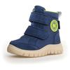 Winterstiefel NATURINO "GEMINAE 3 VL Weite: schmal", Kinder, Gr. 33, blau, Veloursleder, Textil, kontrastfarbene Details, casual, Schuhe, Snowboots mit Warmfutter, Größenschablone zum Download