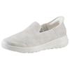 Slip-On Sneaker SKECHERS "GO WALK JOY", Damen, Gr. 43, grau (sanftes weiß, grau), Lederimitat, meliert, sportlich, Schuhe Sneaker, Slipper, Freizeitschuh, Halbschuh mit Air-Cooled Memory Foam