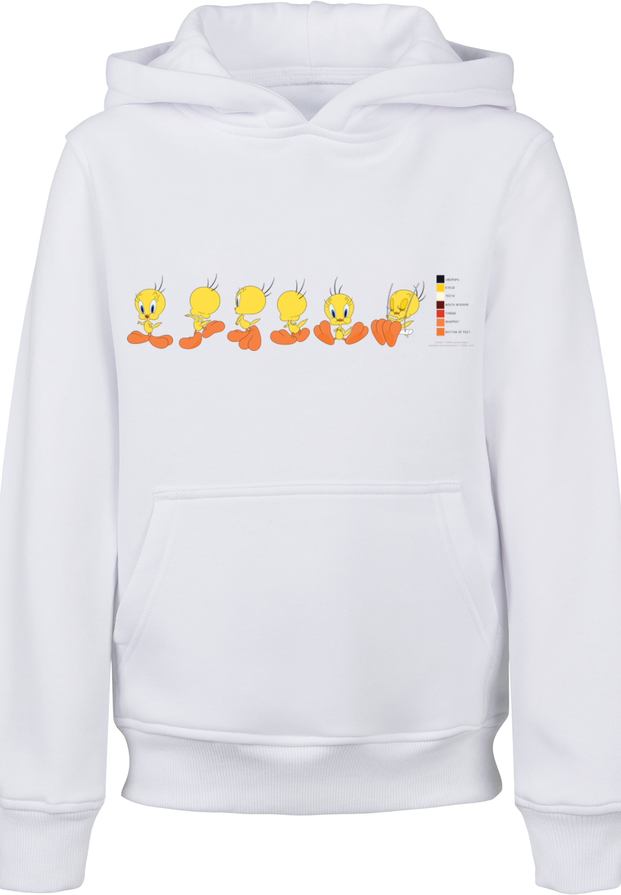 Hoodie F4NT4STIC "F4NT4STIC Kinder", Mädchen, Gr. 122/128, weiß, 65% Baumwolle, 35% Polyester, unifarben, ohne Ausschnitt, Sweatshirts Image