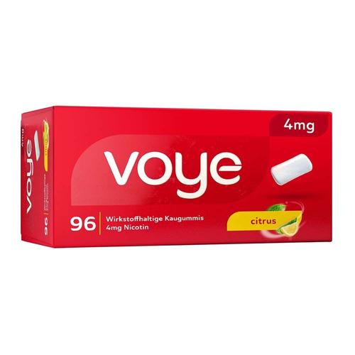 Voye Citrus 4 mg wirkstoffhalt.Kaugummi m.Nikotin 96 St Kaugummi